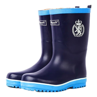 非常行（Jolly Walk）非常行儿童橡胶防滑雨鞋JW201 深蓝白 245mm