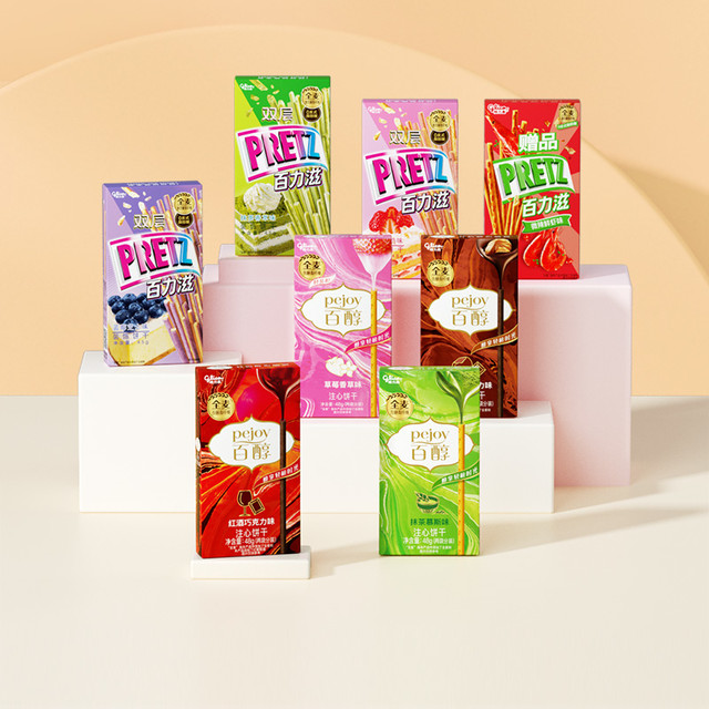 88VIP：格力高 百醇百力滋多口味组合装8盒