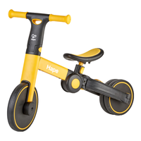 Hape E8467 多功能折叠平衡车 黄黑