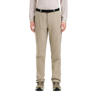 伯希和（Pelliot）冲锋加绒软壳裤男士高弹耐磨透气亲肤保暖登山长裤115307005卡