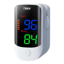 TINX 血氧仪指夹式血氧饱和检测仪家用指氧仪手指测氧仪 白色