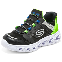 斯凯奇(Skechers)儿童闪穿鞋季男童运动鞋闪灯鞋女童休闲鞋403843L 黑色/柠檬色/BKLM 32码