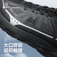 准者（RIGORER）3R裁判鞋男鞋夏季网面跑鞋女轻便软底减震透气运动休闲慢跑鞋 -1准者黑/亮银 35