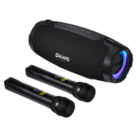 雷登（OHAYO）M8户外K歌音响蓝牙音箱声卡一体机大功率100W三喇叭双振膜立体声重低音炮混响广场舞直播送双麦 M8双麦100W【U盘+话筒电池 】