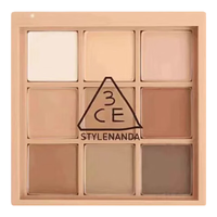 3ce九宫格九色眼影盘 深棕哑光  #SMOOTHER「深棕哑光盘」