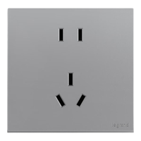 罗格朗开关插座面板 画采系列深砂银86型暗装清单报价 10A五孔插座