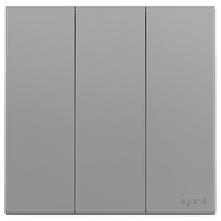 罗格朗开关插座面板 画采系列深砂银86型暗装清单报价 三位单控