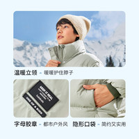 巴拉巴拉男童羽绒服冬季大童装长款外套儿童女童亲子三防潮流保暖 黑色防污 灰鸭绒-90001