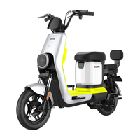 宝岛新国标电动车小M电动自行车48V成人男女通用家庭助力代步车电瓶车超长续航 星曜灰配48V24AH超威品牌锂电池