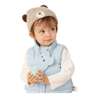 童泰婴儿羽绒服马甲冬季衣服儿童外出立领上衣TS34D421 浅蓝 90cm  90 cm