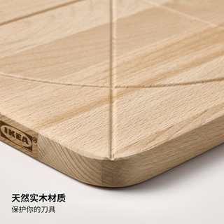 IKEA宜家SAPORTMAL萨波特茂砧板实木切菜板占板水果板厨房家用 山毛榉砧板35x35 厘米+砧板和盖子支架