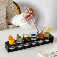 威尔基子弹杯shot杯白酒杯酒盅30毫升小酒杯水晶一口杯杯子白酒酒具套装 【6个装】30ml子弹杯