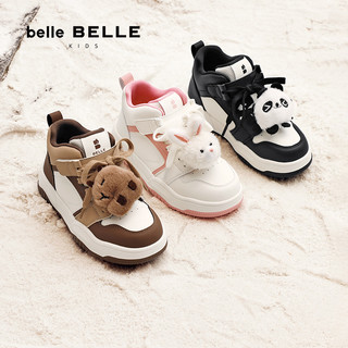 BeLLE/百丽 卡皮熊兔子高帮加绒儿童运动鞋