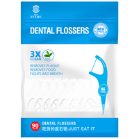 IKEFERRIE 艾克弗瑞 牙签清洁牙缝袋装薄荷味 薄荷味-细滑牙线90支