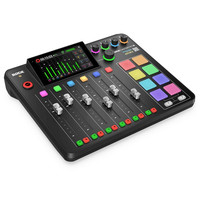 RODE罗德Caster Pro II二代M1 M2话筒音频制作工作台调音台播客直播台 四人组合+PSA1支架套餐