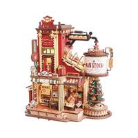 ROKR 工厂手工拼装模型积木3d立体拼图玩具送男女新年