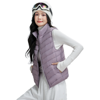 YAYA鸭鸭羽绒服马甲女短款轻薄2024冬立领韩版蓬松鸭绒外套A