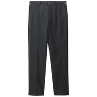 HLA海澜之家西裤男春秋23轻商务直筒裤绣花通勤裤子男 黑色(净色)(25) 175/84A(L)