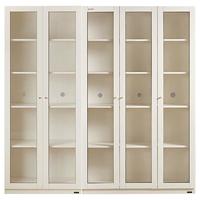 全友家居 二+三门书柜玻璃柜门简约落地大容量收纳储物文件柜129556