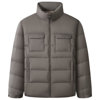 红豆羽绒服男90%鸭绒轻盈商务经典保暖修身冬季外套 K3咖色 180/104B