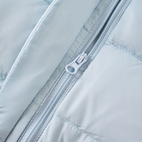 童泰（TONGTAI）婴儿羽绒服马甲冬季男女宝宝白鸭绒衣服儿童外出三防立领上衣 浅蓝 73 cm