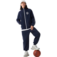 盖璞男女装2025春季字母logo撞色立领外套多色运动潮流725695 海军蓝 M (170/92A)亚洲尺码