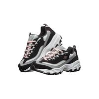 斯凯奇（Skechers）冬季加绒女鞋奶茶熊休闲鞋厚底增高老爹鞋复古保暖熊猫鞋松糕 黑糖牛乳BKGY 38