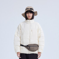 美特斯邦威 短款羽绒服女士秋冬季百搭时尚山系轻暖立领轻量外套