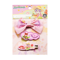 迪士尼 疯狂动物城首饰套装朱迪发饰头花发卡三合一3件