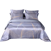 枕水人家 真丝被套喷绘双面宽幅100%桑蚕丝床品件套丝绸被罩 五色海 【单个被套】 200cm*230cm