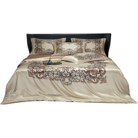 枕水人家 真丝被套喷绘双面宽幅100%桑蚕丝床品件套丝绸被罩 罗马殿堂【单个被套】 220cm*240cm