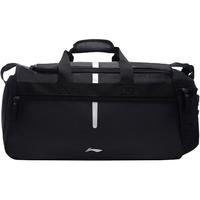 LI-NING 李宁 健身包男款斜挎包旅行桶包手提行李大容量黑色女士训练运动包