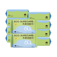 EcosureCare 优可舒 木柔洗脸巾 50抽*10包(20*15cm)