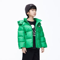 little MO&Co.童装冬装男童女童可拆连帽羽绒服外套儿童女大童女孩 雨林绿色 155 155/72