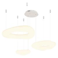 雷士 NVC   Lighting奶油风甜甜圈吊灯舒适光云朵客厅大灯餐厅灯灯具灯饰全屋套餐 甜甜圈 120瓦 智能高显指吊灯