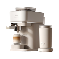 飞利浦 Baristina新型意式美式全自动咖啡机 BAR300经典单机版+奶泡机套装 白色套装