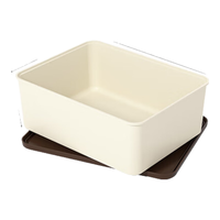 百草园内衣收纳盒袜子文胸内裤家用多功能储物盒宿舍衣柜分格整理箱 -3件套【内衣+袜子+内裤】