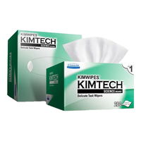 Kimtech金特 金佰利小绿盒镜头低尘擦拭纸实验室仪器清洁280张/盒