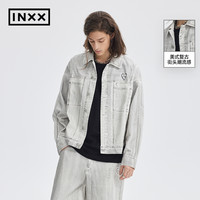 【INXX】ALLPICK 复古做旧牛仔外套男女同款美式加绒夹克潮