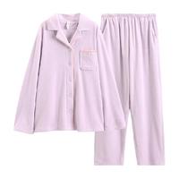 芬腾海岛绒睡衣秋冬季保暖女士套装抗静电加厚珊瑚绒家居服男
