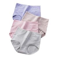 Langsha 浪莎 女士高腰收腹内裤 4条