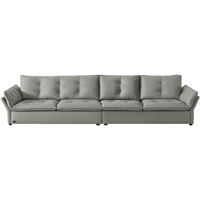 顾家家居 KUKA 90.DK.1171 固定皮沙发 四人位 松烟灰