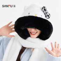SANFU 三丽鸥HelloKitty套帽 可爱毛绒服饰配件配饰帽子848296