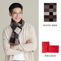 88VIP：上海故事 男士绵羊毛针织围巾 NW2423513 180cm