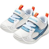 基诺浦 学步鞋2026年春季男女宝鞋子儿童鞋GB2517 亮白_磨砂蓝_深空蓝