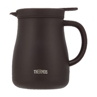 膳魔师（THERMOS）保温壶0.8L小容量316L不锈钢办公家用露营带茶漏焖茶壶TEHB-800 紫砂棕 0.8L