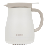 膳魔师（THERMOS）保温壶0.8L小容量316L不锈钢办公家用露营带茶漏焖茶壶TEHB-800 葭灰色 0.8L