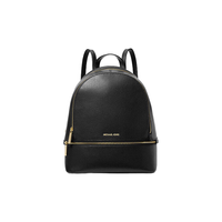 移动端、京东百亿补贴：MICHAEL KORS RHEA ZIP系列女士牛皮荔枝纹拉链双肩背包30S5GEZB1L 001 黑色 中号