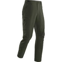 KAILAS 凯乐石 T10-X软壳裤Cordura耐磨户外防风弹力登山裤男 玄青黑