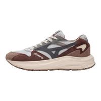 美津浓（MIZUNO）男女运动鞋 舒适透气时尚厚底复古休闲鞋 PI RETRO 44.5码 03/冰川灰/浅棕/灰褐色
